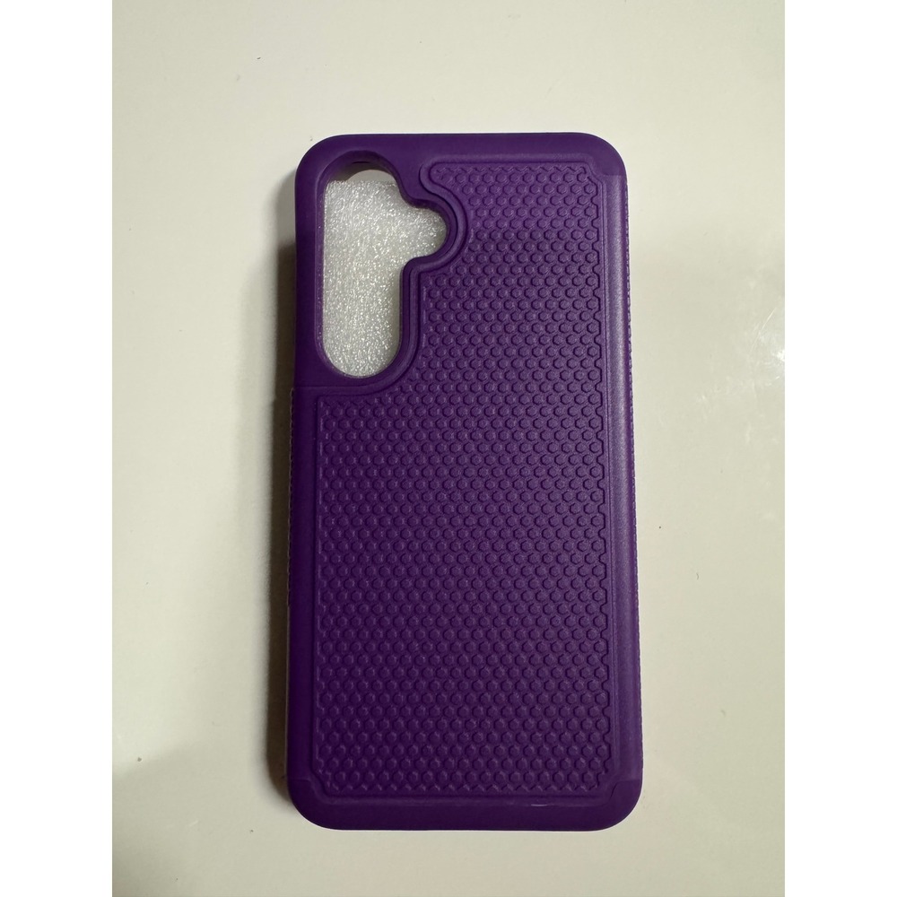 Samsung Galaxy A14 5G Case Purple Textured Protective Cover with Screen